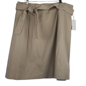 a new day NWT Paper Bag Belted Skirt Size XXL in Cobblestone